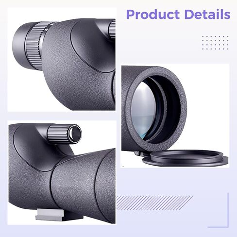 Generic تلسكوب أحادي العين 20-75X60 مع محول الهاتف الذكي وحامل ثلاثي القوائم، نطاق اكتشاف عالي الدقة مع منشور Bak4 وعدسة متعددة الطبقات in Kuwait