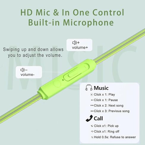 USB-C Wired Earbuds with Microphone for iPhone 17/16/15 Pro max, Noise Canceling Type C Headphones with Volume Control,USB Earphones Compatible with Galaxy S24 S23 S22, Pixel Phones-3 Pack in Saudi Arabia