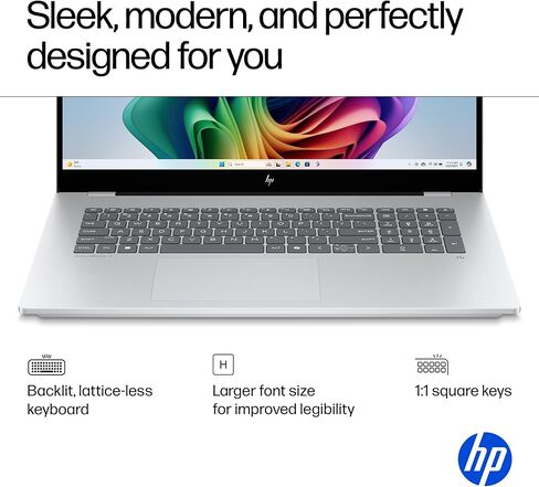 HP OmniBook 7 Copilot+ AI PC كمبيوتر محمول للأعمال (الجيل التالي Envy 17)، شاشة لمس 17.3 بوصة FHD، Intel Ultra 7 Series 2 258V(>Ultra 9 185H)، GeForce RTX 4050، 32 جيجابايت DDR5، 2 تيرابايت SSD، لوحة مفاتيح بإضاءة خلفية، Windows 11 Pro in Saudi Arabia