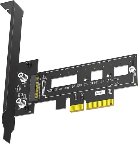 NVME HDDs to PCIE 4 Risers Card M-Key Adapter PCIexpress 4/8/16 Converters Computer Expansion Add On Card NVME to Adapter in Saudi Arabia
