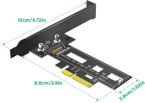 NVME HDDs to PCIE 4 Risers Card M-Key Adapter PCIexpress 4/8/16 Converters Computer Expansion Add On Card NVME to Adapter in Saudi Arabia