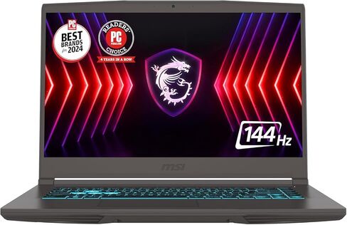 msi Thin A15 Gaming Laptop 15.6" FHD IPS 144Hz AMD 6 core Ryzen 5 7535HS 32GB RAM 2TB SSD GeForce RTX 4060 (Up to 233 AI Tops) Backlit Type-C Wi-Fi6E Win11Pro ICP Hub in Saudi Arabia