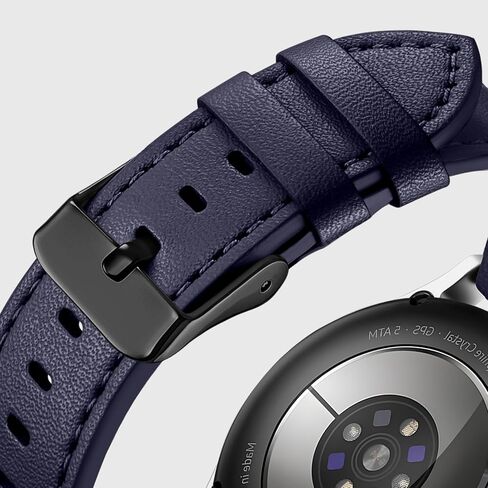 22mm 20mm 18mm 16mm Leather Band Compatible with Garmin Vivoactive 6 5 3 Venu 3S 2, Top Grain Quick Release Genuine Leather Strap for Samsung Galaxy Watch 7 6 5 4 Band/Forerunner 55 245 255 Men Women in Kuwait