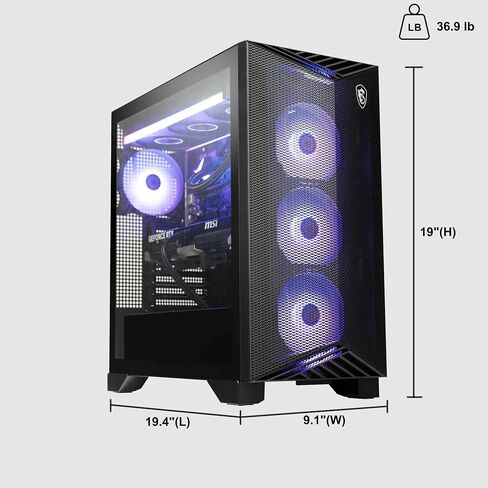 msi Aegis ZS2 Gaming Desktop AMD 12-core Zen 5 Ryzen 9 9900X (Beats i9-14900HX) 32GB DDR5 1TB SSD GeForce RTX 5080 DLSS4 360mm Liquid Cooler 850W 80+ Gold PSU Support HDD Win11 w/ICP Hub in Saudi Arabia