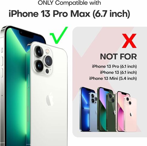 TAURI for iPhone 13 Pro Max Case, [Not-Yellowing] [Military-Grade Drop Protection] Shockproof Phone Lanyard Case for iPhone 13 Pro Max 6.7 inch Purple in Saudi Arabia