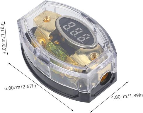Cabilock 12v Car Audio Distribution Block Digital Display Fuse Holder Power Distribution Blocks Car Amplifier in Saudi Arabia