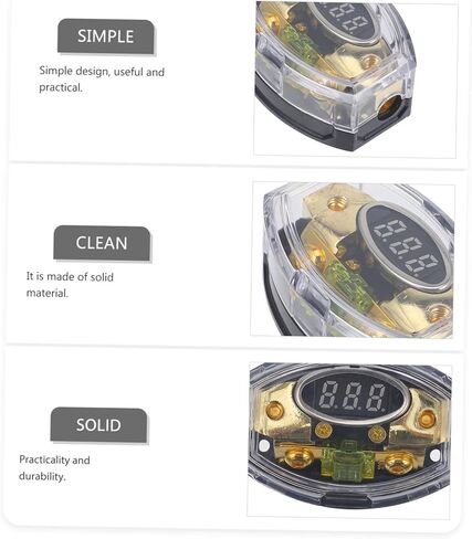 Cabilock 12v Car Audio Distribution Block Digital Display Fuse Holder Power Distribution Blocks Car Amplifier in Saudi Arabia