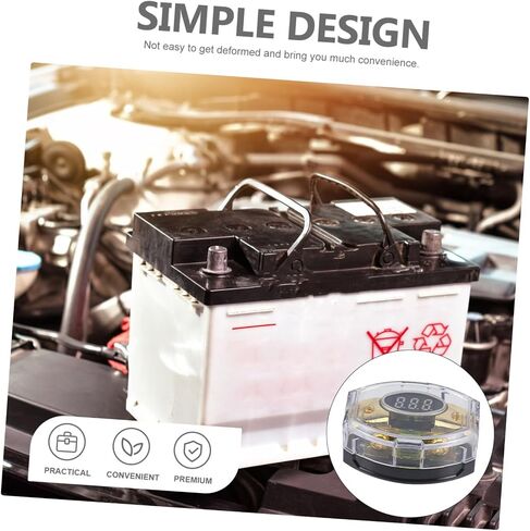 Cabilock 12v Car Audio Distribution Block Digital Display Fuse Holder Power Distribution Blocks Car Amplifier in Saudi Arabia
