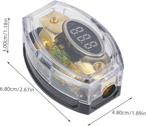 Zerodeko Car Audio Power Distribution Block Digital Display Fuse Holder Replacement Overload for Automotive in Saudi Arabia