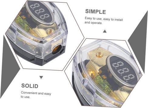 Zerodeko Car Audio Power Distribution Block Digital Display Fuse Holder Replacement Overload for Automotive in Saudi Arabia