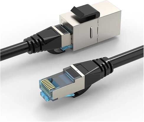 مقرنة مضمنة RJ45 لـ CAT6A/CAT6/CAT5E محمية RJ45 8P8C مقرنة توصيل أنثى إلى أنثى (6S) in Saudi Arabia