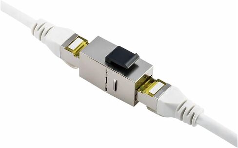مقرنة مضمنة RJ45 لـ CAT6A/CAT6/CAT5E محمية RJ45 8P8C مقرنة توصيل أنثى إلى أنثى (6S) in Saudi Arabia