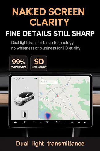 REVXON Tempered Glass Screen Protector for Lincoln Corsair 2020 2021 2022, Anti-Glare, Anti-Fingerprint, Scratch Resistant, HD Clear, Navigation Touchscreen Protector Film in Saudi Arabia