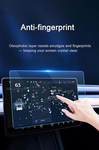 REVXON Tempered Glass Screen Protector for Lincoln Corsair 2020 2021 2022, Anti-Glare, Anti-Fingerprint, Scratch Resistant, HD Clear, Navigation Touchscreen Protector Film in Saudi Arabia