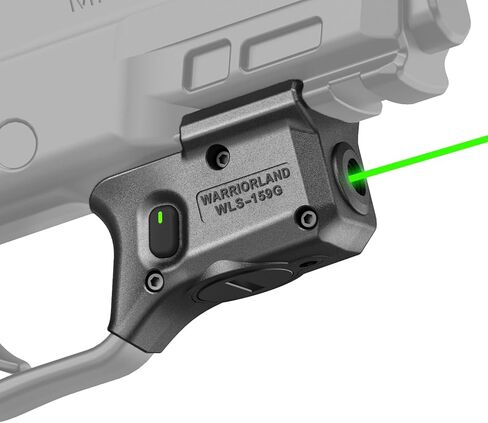 WARRIORLAND Trigger Laser Fits Smith & Wesson M&P 9mm Shield EZ/M&P 380 Shield EZ/M&P Equalizer, First Green Beam Sight with Power Indicator, Compact Laser with Ambidextrous On/Off Switch, WLS-159 in Saudi Arabia