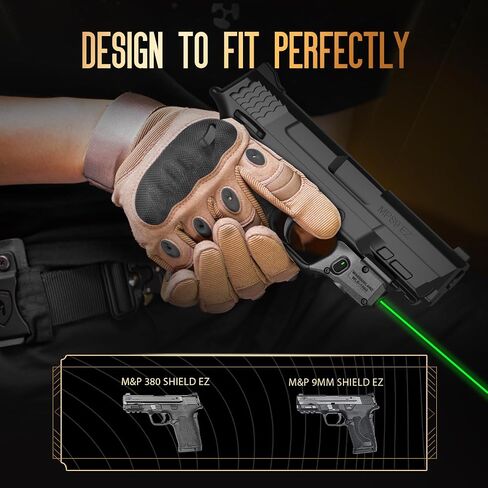 WARRIORLAND Trigger Laser Fits Smith & Wesson M&P 9mm Shield EZ/M&P 380 Shield EZ/M&P Equalizer, First Green Beam Sight with Power Indicator, Compact Laser with Ambidextrous On/Off Switch, WLS-159 in Saudi Arabia