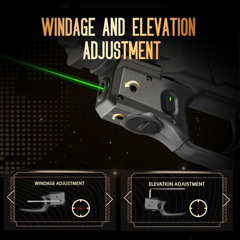 WARRIORLAND Trigger Laser Fits Smith & Wesson M&P 9mm Shield EZ/M&P 380 Shield EZ/M&P Equalizer, First Green Beam Sight with Power Indicator, Compact Laser with Ambidextrous On/Off Switch, WLS-159 in Saudi Arabia