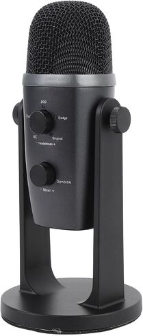 Yunseity USB Condenser Microphone, Wired PC Computer Gaming Streaming Mic Aluminum Alloy for Recording, and Podcasting on PC, Plug and Play for Phone Computer Tablet in Saudi Arabia