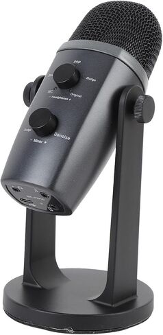 Yunseity USB Condenser Microphone, Wired PC Computer Gaming Streaming Mic Aluminum Alloy for Recording, and Podcasting on PC, Plug and Play for Phone Computer Tablet in Saudi Arabia