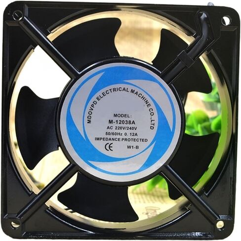for M-12038A AC 220V/240V 50/60Hz 0.12A 12cm 12038 120x120x38 Axial Flow Cabinet Box Cooling Fan in Saudi Arabia