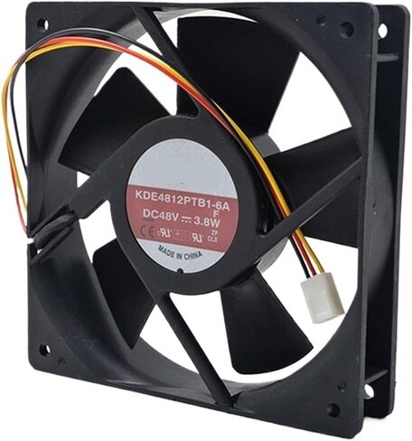 for KDE4812PTB1-6A 48V 3.8W 2500RPM 12cm 12025 120x120x25mm Double Ball Bearing Cooling Fan in Saudi Arabia