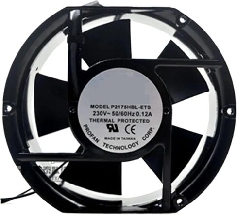 ل P2175HBL-ETS التيار المتناوب 230 فولت 50/60 هرتز 0.12A 28/26 واط 3300 دورة في الدقيقة 17 سنتيمتر 17251 172x150x51 مللي متر مروحة التبريد in Saudi Arabia