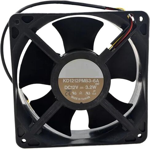 ل KD1212PMB3-6A 12V 3.2W 3100RPM 12 سنتيمتر 12038 120x120x38 مللي متر مزدوجة الكرة تحمل مروحة التبريد in Saudi Arabia
