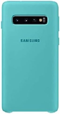 Samsung Galaxy S10 Soft Touch Silicon Cover - Official Galaxy S10 Case/Protective Phone Case with Soft Touch Silicone Finish - Black in Saudi Arabia