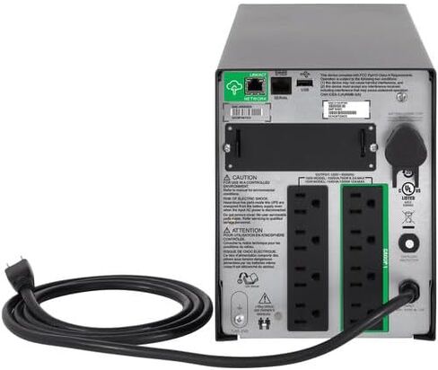 APC Smart-UPS SMT1500C with SmartConnect, USB-C to USB-A 2M, Loop Straps, Surge Protector, Cleaning Cloth, Ethernet Cable in Saudi Arabia