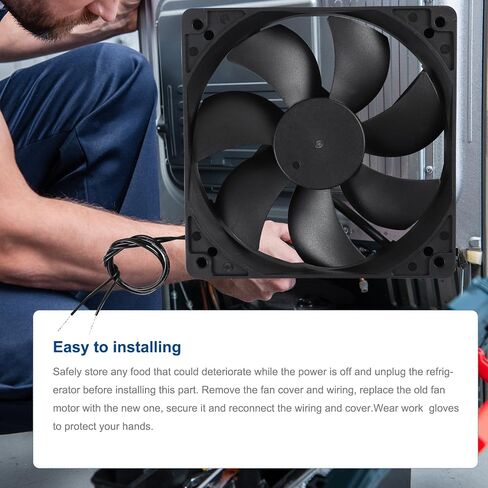 XY12025B2H EC 12025 Cooling Fan, XY-12025B2H 110-240V~220-240V 0.07A Boosting High Air Volume Cabinet Case Fan Replacement Parts, 50/60Hz, Size: 120×120×25mm (1) in Kuwait