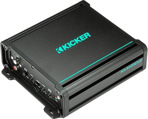 KICKER Amp and Wiring Kit Package of 2 Items 150W 2-Channel KMA Series Marine Amplifier with 8AWG Power Wiring Kit - Boat Kit - 48KMA150.2 Amplifier & 47KMPK8 Wiring Kit in Saudi Arabia