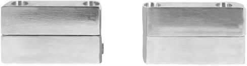 Rockville MAC65S Bundle: (2) Chrome 6.5 in Aluminum Wakeboard Tower Speaker Enclosures, (2) MAC360C 360° Swivel Tower and Surface Mount Clamps for Wakeboards, 4-Items in Saudi Arabia