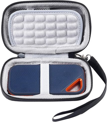 Portable Hard Case for E81 SSD Traveling Protective Storage Bags with Mesh Inner Pocket Shockproof SSD Hard Drive Case in Saudi Arabia