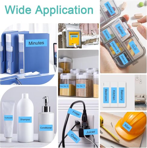 NineLeaf 10PK متوافق مع Brother P-Touch TZe-425 TZe425 TZ-425 TZ425 9 مم 0.35 بوصة 3/8 بوصة أبيض على شريط ملصقات Ptouch مغلف باللون الأحمر يعمل في PT-D201 PT-D215e PT-2030 PT-2030AD PT-2030VP صانع الملصقات in Kuwait