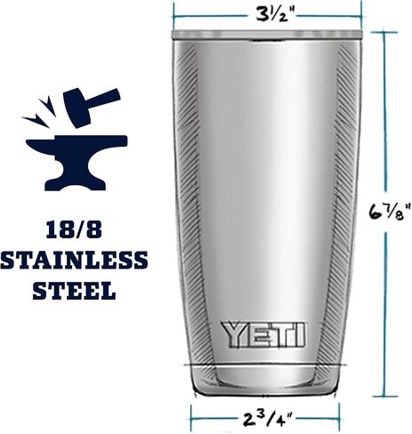 YETI Rambler 20 oz Stainless Steel Vacuum Insulated Tumbler w/MagSlider Lid in Kuwait