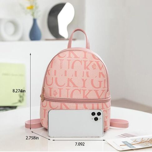 Multi Multipurpose Backpack,Casual Daypack,Work,Daypack Bag,Holds mobile phones, cosmetics, mobile power, tissues, etc.Pink in Saudi Arabia