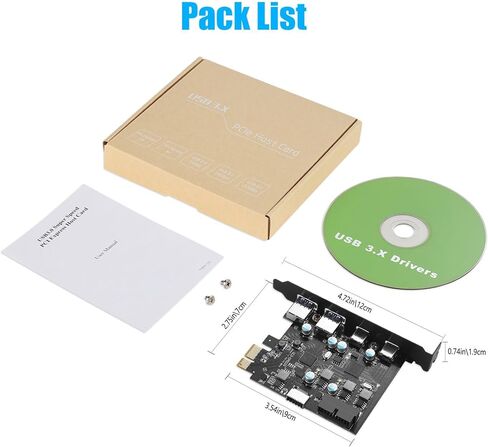 بطاقة PCIe USB ذات 6 منافذ PCI Express إلى USB-C USB-A بطاقة توسيع PCI-E عالية السرعة بسرعة 5 جيجابت في الثانية مع منفذ موصل 19 دبوس من النوع E in Saudi Arabia
