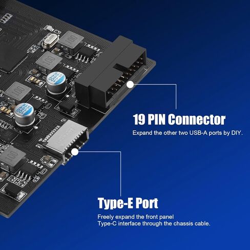 بطاقة PCIe USB ذات 6 منافذ PCI Express إلى USB-C USB-A بطاقة توسيع PCI-E عالية السرعة بسرعة 5 جيجابت في الثانية مع منفذ موصل 19 دبوس من النوع E in Saudi Arabia