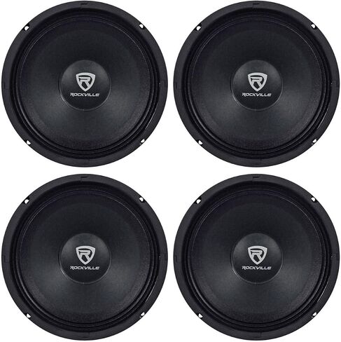 Rockville (4) RM88PRO 8" 8 Ohm 1200 Watt SPL Midrange/Mid-Bass Car Speakers in Saudi Arabia