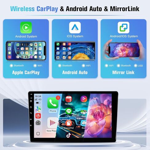 Naifay Android 12 Car Radio for Honda Accord 8th 2008 2009 2010 2011 2012 2013 Screen, 10.1inch IPS Car Stereo for Honda Accord with Carplay Android Auto/Bluetooth/GPS/WiFi/FM/Camera+MIC in Saudi Arabia