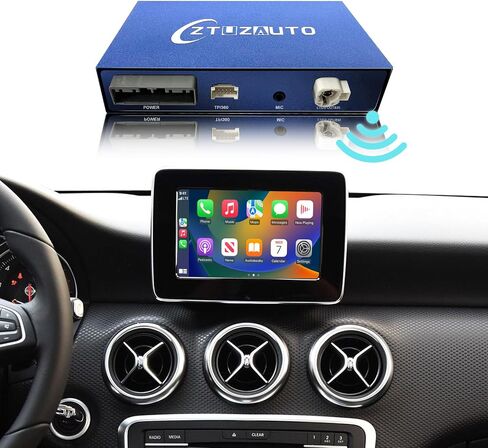 Wireless Carplay Retrofit Kit Decoder for Mercedes Benz NTG5.0 Class A/B/C/E/GLA/GLC/GLE/CLA/CLS/SL/SLC/S Coupe E, Support Wireless Android Auto, YouTube,Mirrorlink, Reverse Camera in Kuwait