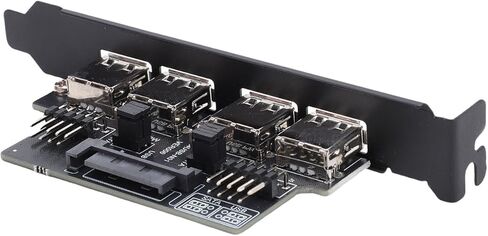 بطاقة منفذ Ciciglow Dual 9PIN إلى 4xUSB2.0، 480 ميجابت في الثانية، كابل دعامة PCI، متوافق مع 7 8 10 11 2003، للكمبيوتر المكتبي OS X in Kuwait