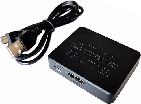 مقسم HDMI 4K 1 في 2 للشاشات المزدوجة، انسخ مصدر واحد إلى شاشتين في نفس الوقت، محول HDMI مزدوج 4K 1x2 متوافق مع Xbox 360/One STB PS3 PS4 الكمبيوتر المحمول/الكمبيوتر الشخصي (يدعم Win7 فقط) in Kuwait