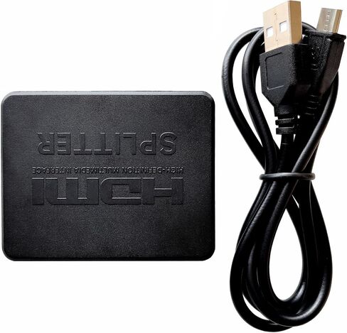 مقسم HDMI 4K 1 في 2 للشاشات المزدوجة، انسخ مصدر واحد إلى شاشتين في نفس الوقت، محول HDMI مزدوج 4K 1x2 متوافق مع Xbox 360/One STB PS3 PS4 الكمبيوتر المحمول/الكمبيوتر الشخصي (يدعم Win7 فقط) in Kuwait