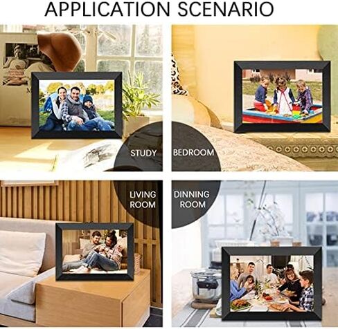 WiFi Digital Photo Frame, 8/10.1-inch IPS Touchscreen, 1280x800 Resolution, Allows for Instant Sharing of Photos and Videos via app, email, and Cloud. in Saudi Arabia