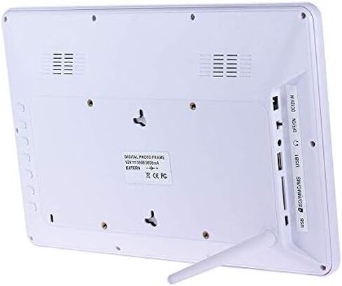 إطار صور رقمي مقاس 12 بوصة مزود بشاشة LED عالية الوضوح مقاس 1280 × 800، ويتميز بتقويم ومنبه ومشغل MP3 وفيديو وجهاز تحكم عن بعد. in Saudi Arabia