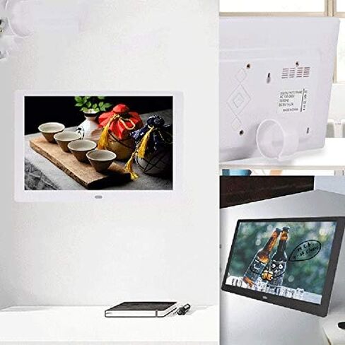 15-inch Digital Photo Frame, 1280x800 Screen - can Play Photos, Music, Videos, Calendar and Clock, with Remote Control, Automatic Power-on/Off Timer, USB and SD Card interfaces. in Saudi Arabia
