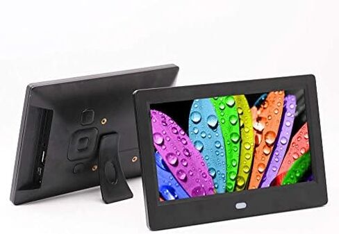 9-inch Digital Photo Frame, 1024×600 LED Screen, MP3/music/video Player, Calendar/Clock, Remote Control, SD/USB Interface, White. in Saudi Arabia