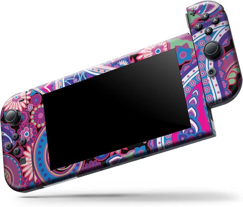 Design Skinz - متوافق مع Nintendo 3DS XL - غطاء حماية من الفينيل مقاوم للخدش وقابل للإزالة - أرجواني نابض بالحياة بيزلي V5 in Saudi Arabia