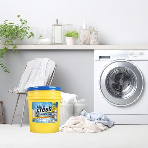 Ultra Fresh Platinum Fresh Breeze HE Liquid Laundry Detergent with Odor Eliminators, Concentrated, Up to 640 Loads. 5 Gallons (640 oz) in Kuwait